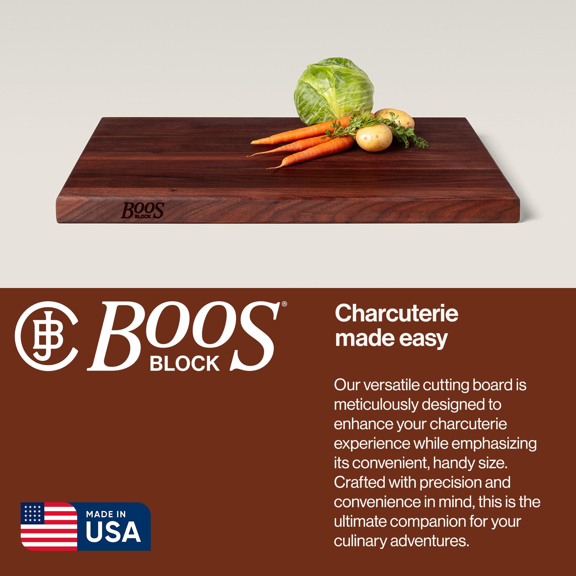 John Boos John Boos Block R-Board Reversible Wood Cutting Board, 24\"x18\"x1.5\", Walnut
