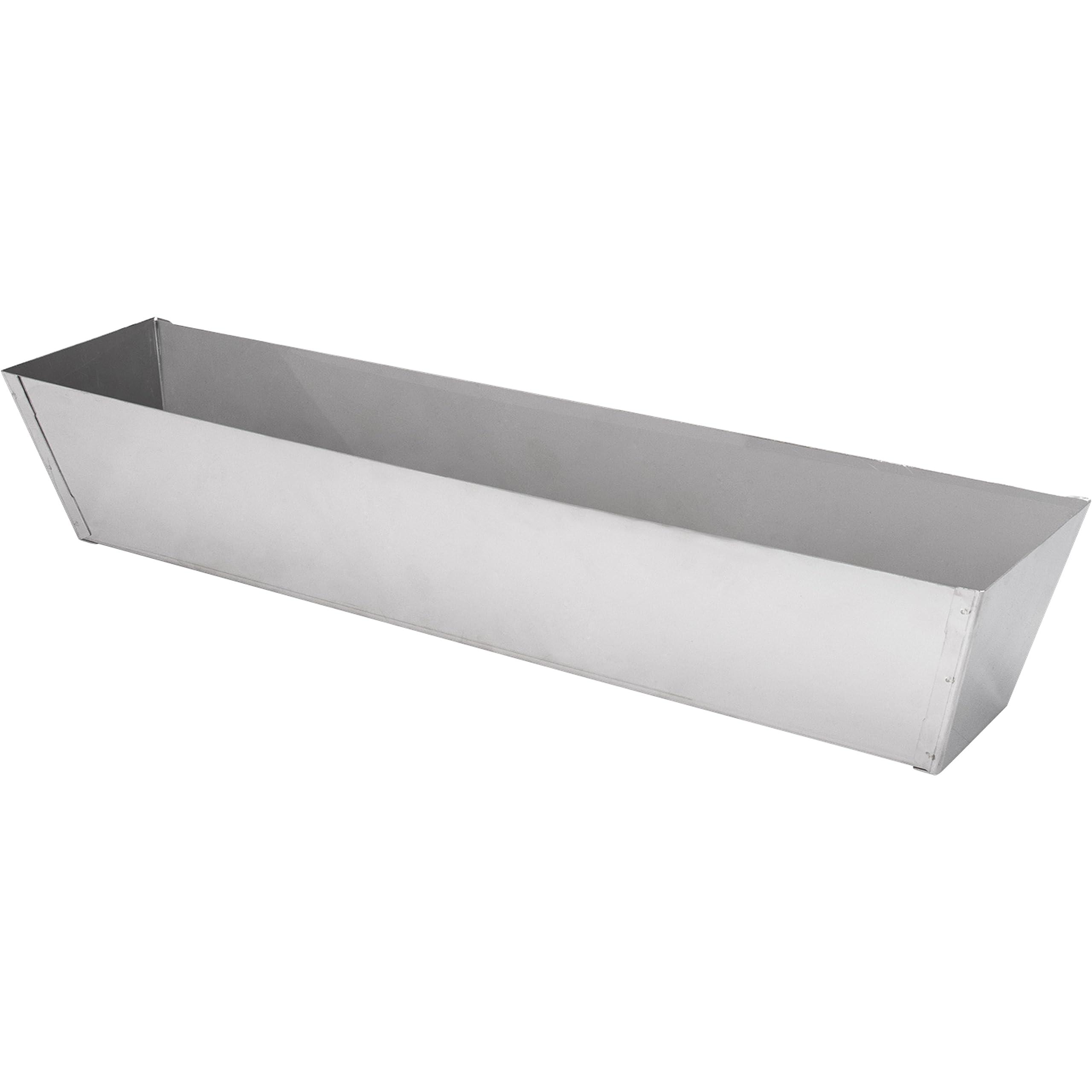 Wal-Board Tools WAL-BOARD TOOLS Drywall Mud Pan, 18 Inch, Stainless, Made in the USA, 023-004
