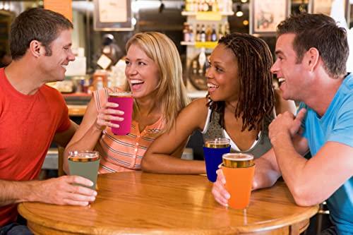 Coolie Junction Blank Neoprene Pint Glass Coolie (Variety Color 12 Pack)