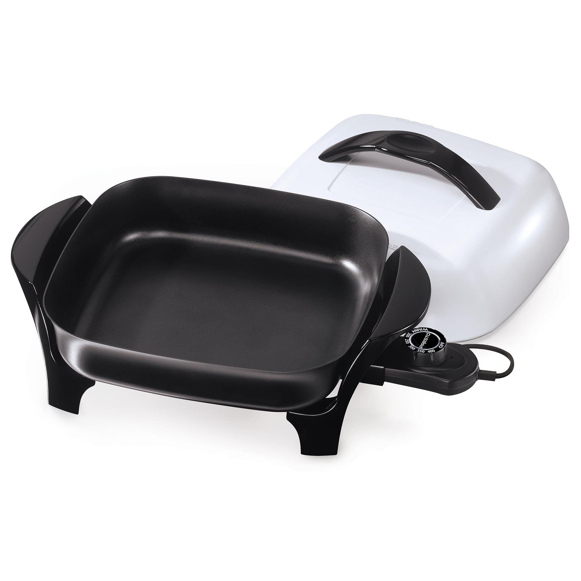 Presto Presto 06620 11-Inch Electric Skillet,Black/White