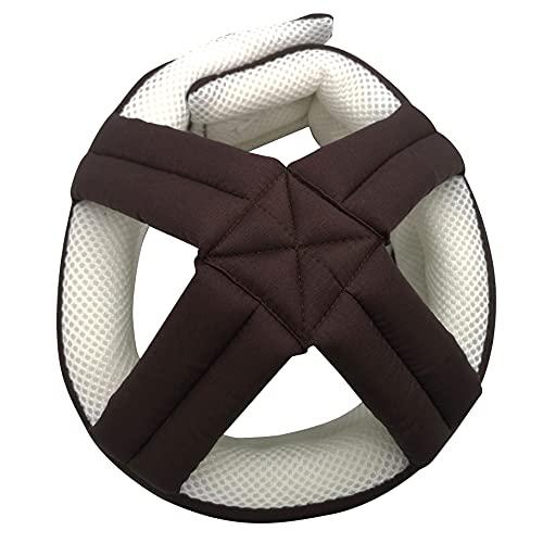 Cepairng Breathable Elderly Protective Hat,Elderly Helmet for Falls,Seniors Assistance Safety Products,Epilepsy Head Fall Protection,Adjustable Protective Cap,for Youth and Adult Sizing (Coffee)