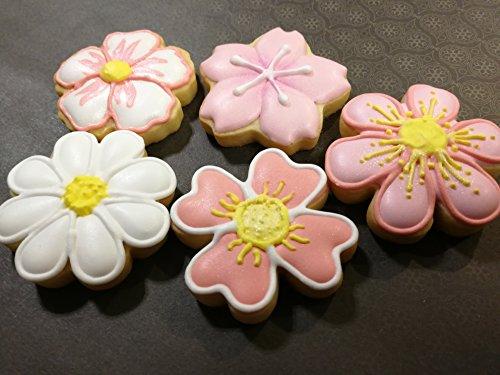 JOKUMO JOKUMO Flower Blossom Cookie Cutters Set 8 PC High Grade 430 Stainless Steel A Truly Unique set for Flower Lovers