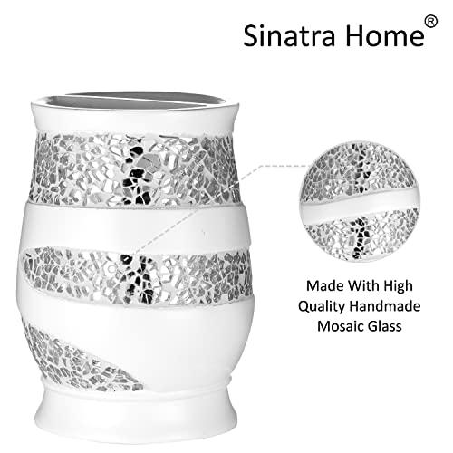 Popular Bath Popular Bath White Sinatra, Tooth Brush Holder