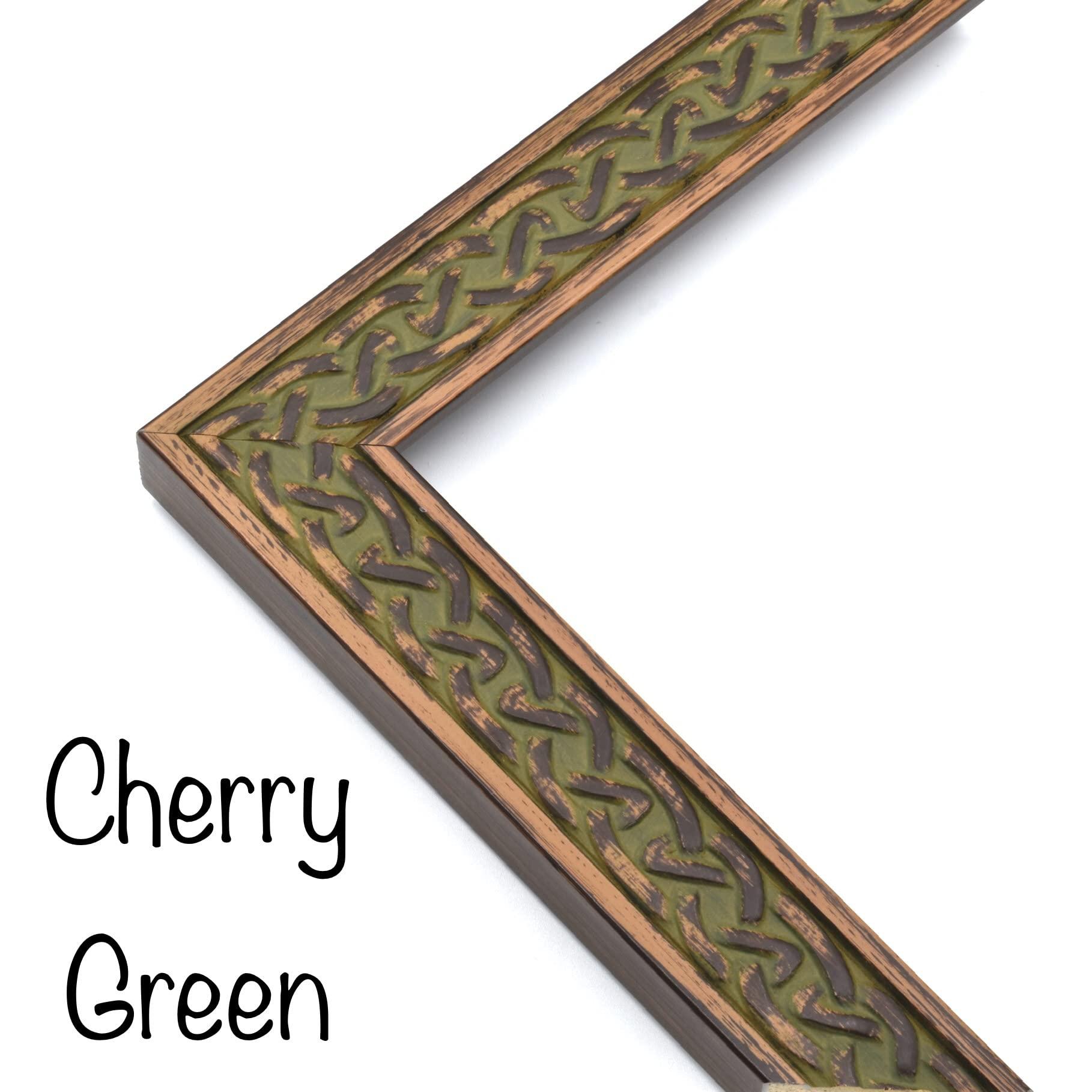 The Modern Wall Framing Co. Rustic Celtic Picture Frame, Handcrafted Irish Inspired Custom Frames For Wall Art Posters, Personalized Photo Frame, Solid Wood Frame With Premium Acrylic Cover (10 x 20, White)