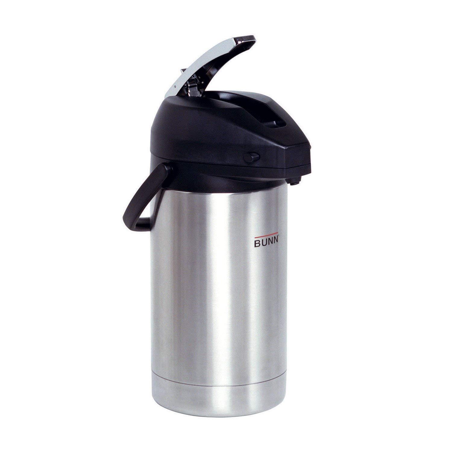 BUNN BUNN - BUN321300000 32130.0000 3.0-Liter Lever-Action Airpot, Stainless Steel