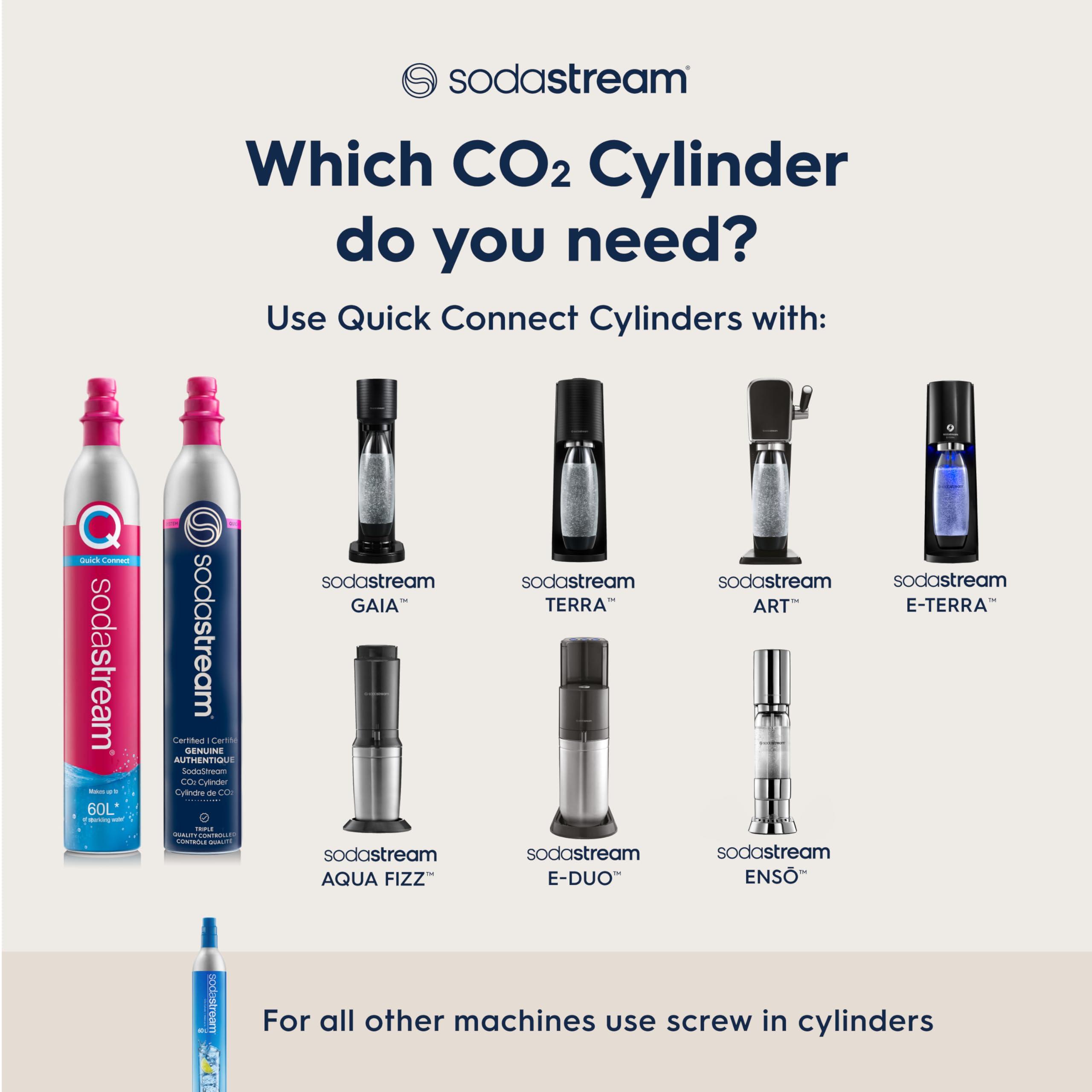 sodastream SodaStream - ART Sparkling Water Maker | VALUE BUNDLE | CQC CO2 system | Includes 2x CO2 Cylinders, 2x 32 Fl Oz Dishwasher Safe Bottles, 2x Bubly Flavor Drops | Combine with Flavors | Mandarin Red