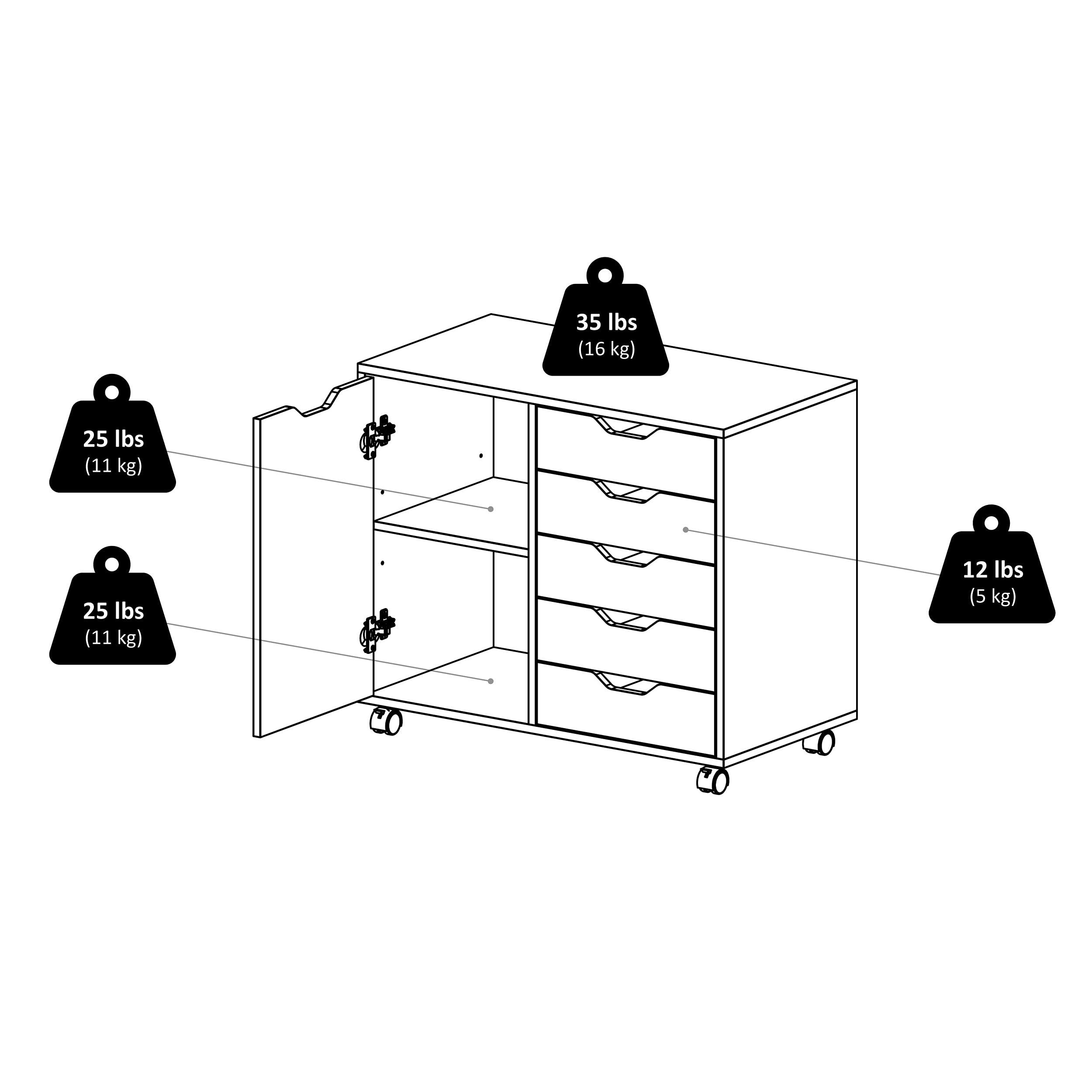 Winsome Winsome Wood Halifax Storage/Organization, White