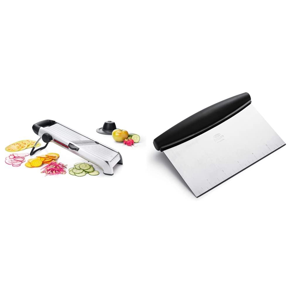 OXO OXO Steel Chef\'s Mandoline Slicer 2.0 and OXO Good Grips Stainless Steel Scraper & Chopper