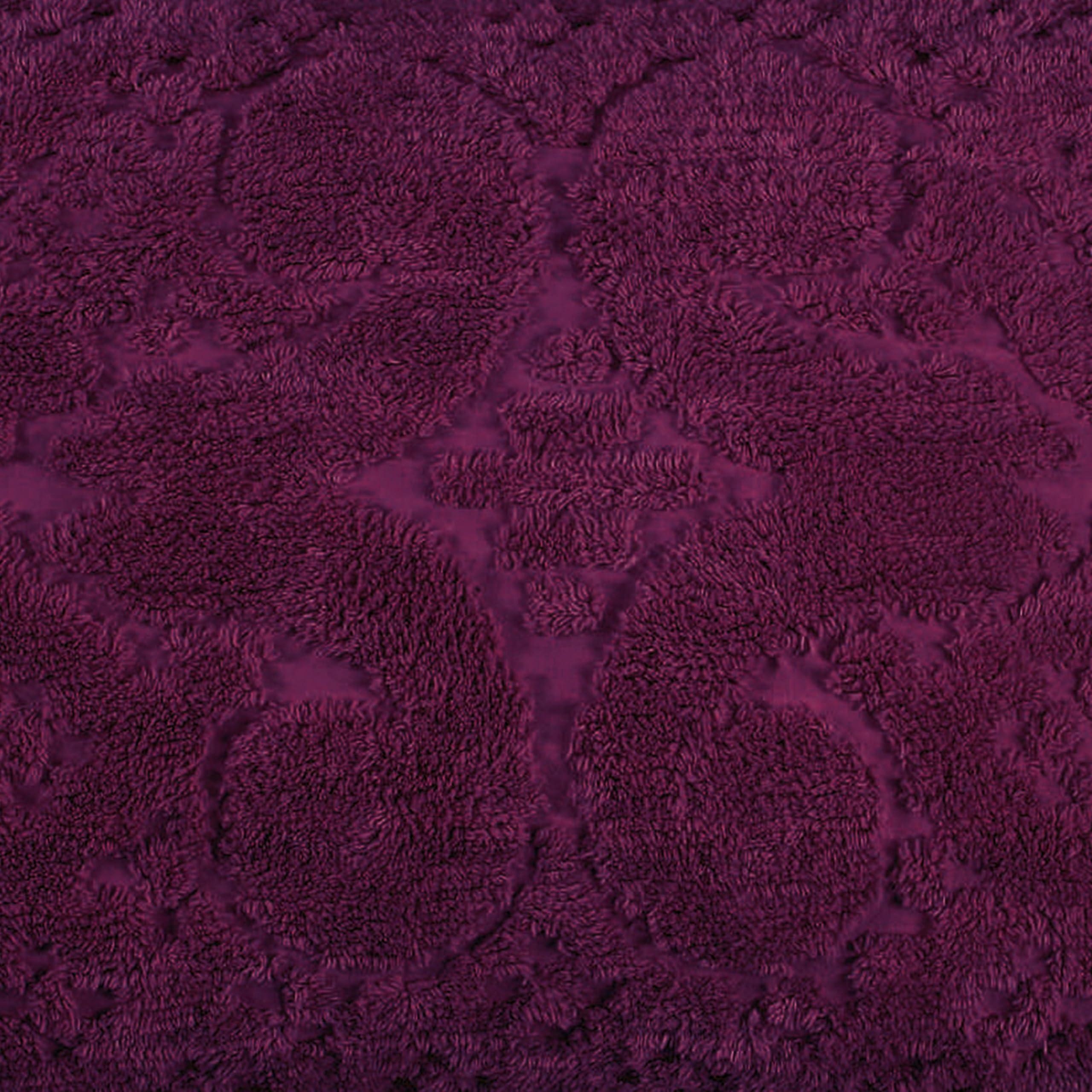 Better Trends Better Trends 1 Piece Bedspread 100% Cotton Chenille Bedspreads Coverlet Luxurious Medallion Pattern Bedspread Queen Size 102\" X 110\" Soft Lightweight Plum Tufted All Season Bedding Ashton Collection