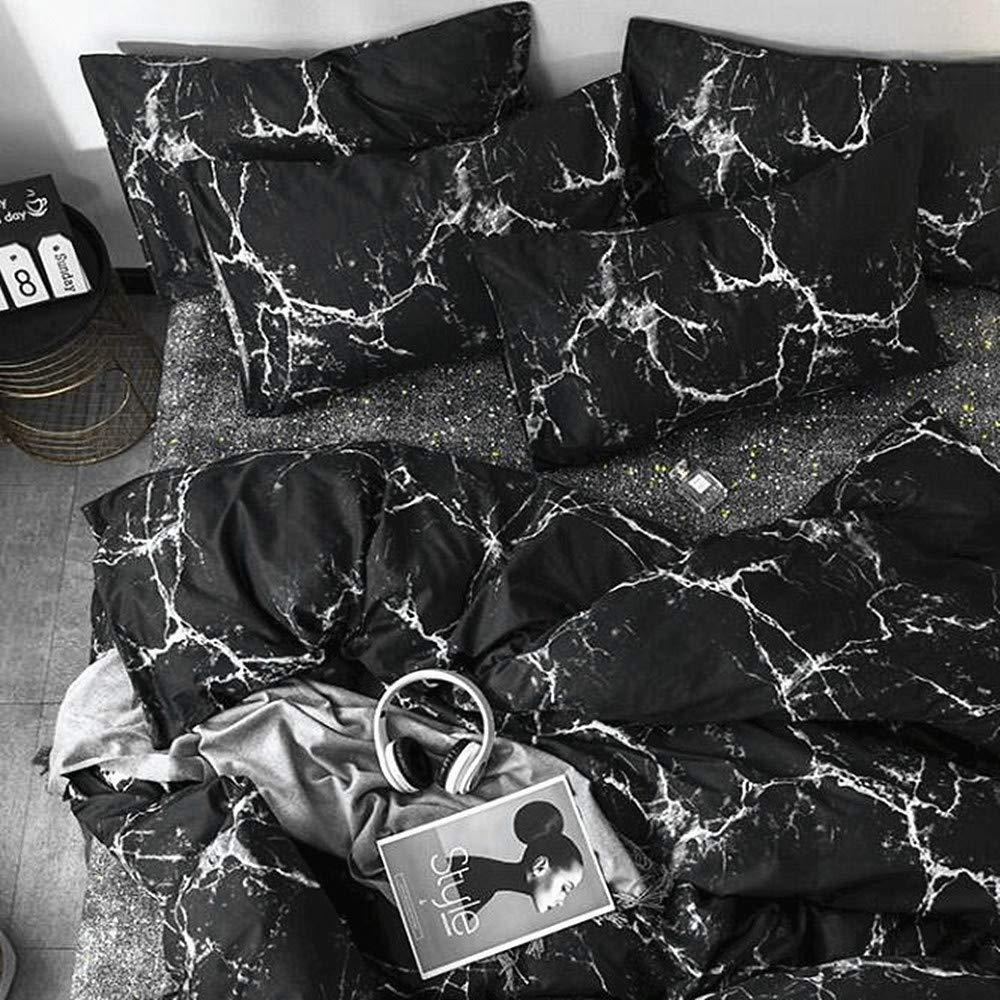 Pureant Pureant Black Marble Comforter Sets Twin Black and White Marble Bedding Comforters Cotton Women Men Modern Aesthetic Black Quilt Comforter Set Twin Size Abstract Black Marble Blankets Twin Bedding
