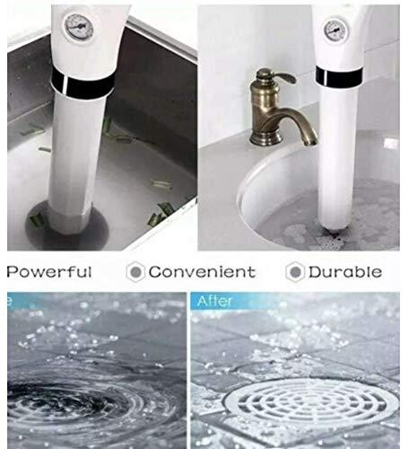 Golden House New Innovation Manual Drain Cleaner, Toilet Plunger,Air Drain Blaster,Clogged Pipe, High Pressure Air Drain Unblocker, Applied to Kitchen, Bathroom, Eco-Friendly