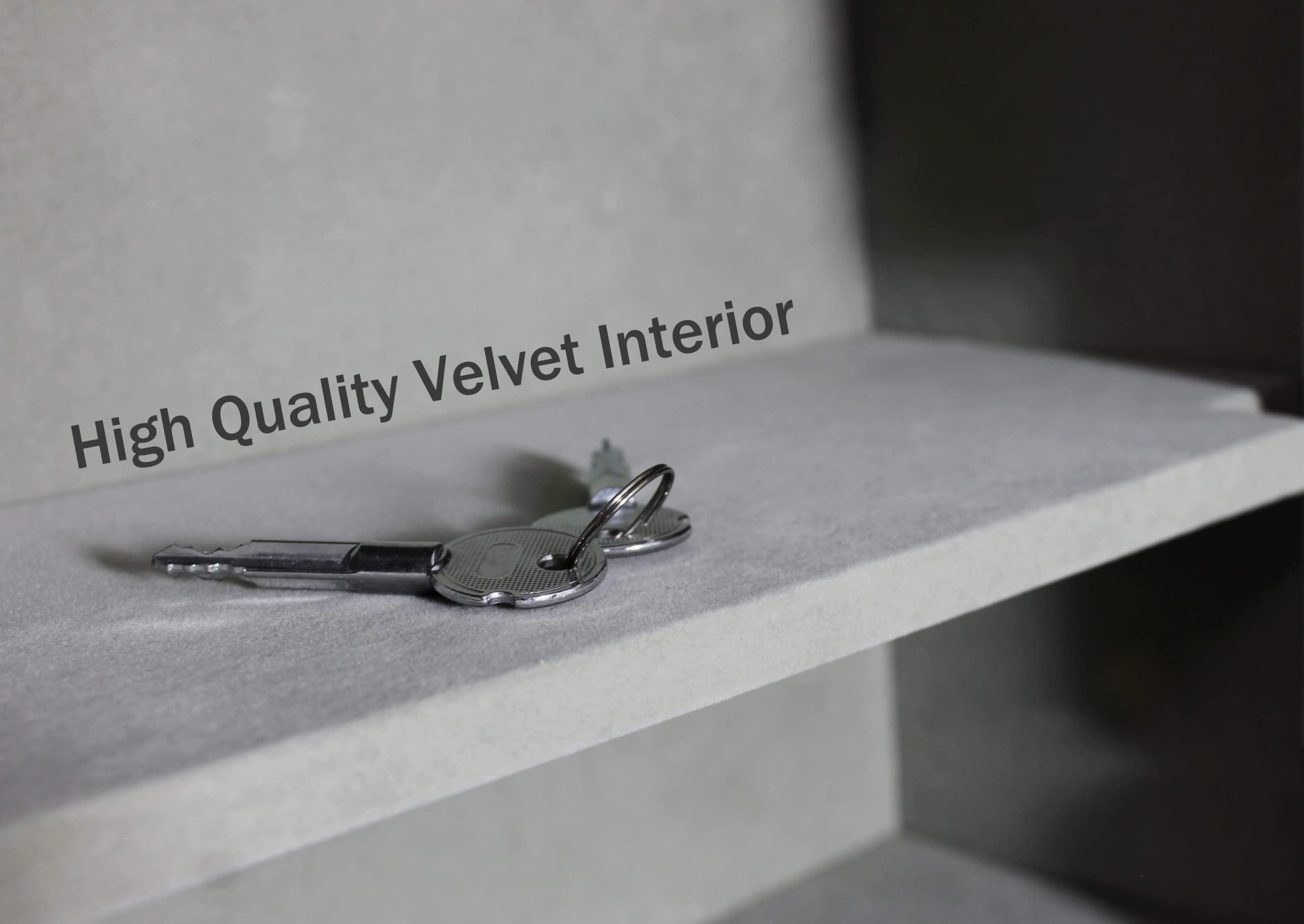 Protex Safe Co. Protex Safe Electronic Keypad Wall Safe (PWS-1814E), Burglary Resistant wall safe, digital electronic locking system, velvet interior, automatic door opening, 2 Removable shelves