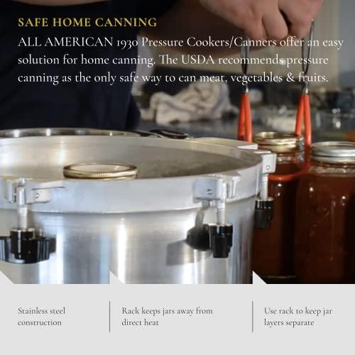 All American All American 1930 - Canning Rack - 12 ¾-Inch Diameter - Keeps Jars Away from Direct Heat - Compatible with Our 41.5 Quart Pressure Cooker