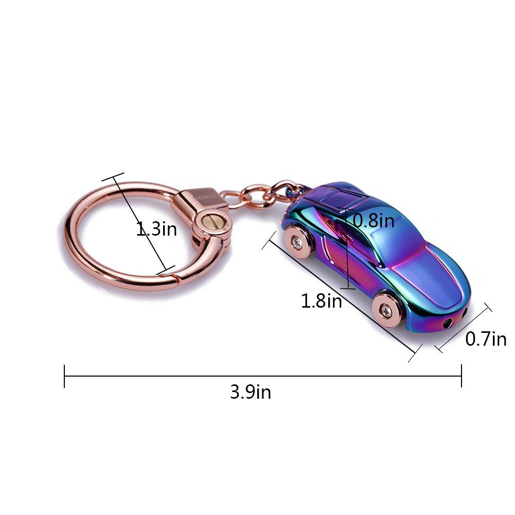 JOBON Keychain Flashlight,JOBON Key Chain Flashlights with Gift Box Zinc Alloy Car Keychains for Men and Women,Christmas Stocking Stuffers (Multicolored)