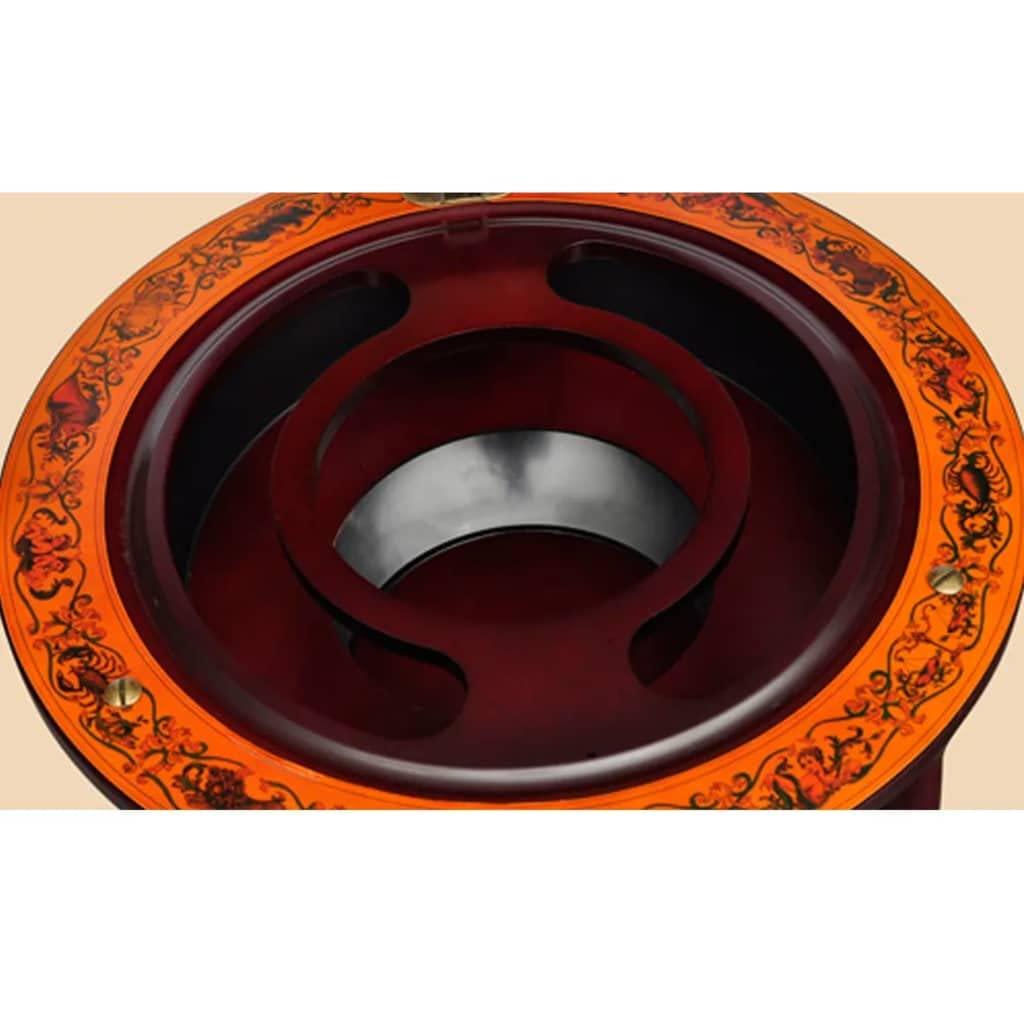 YITHOPI YITHOPI Globe Bar Wine Stand 16th Century Italian Replica Liquor Cabinet, Globe Wine Bar Stand for Living Room, Dining Room, Home Eucalyptus Wood