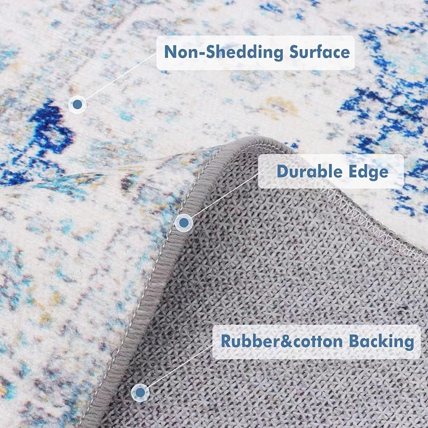 Fouiunler Modern Area Rug, 4x5ft, Red Gold Marble Geometric Pattern Printed Carpet, Flannel Non-Shedding Living Room Rugs, Non-Slip Washable Indoor Rugs for Living Room and Bedroom