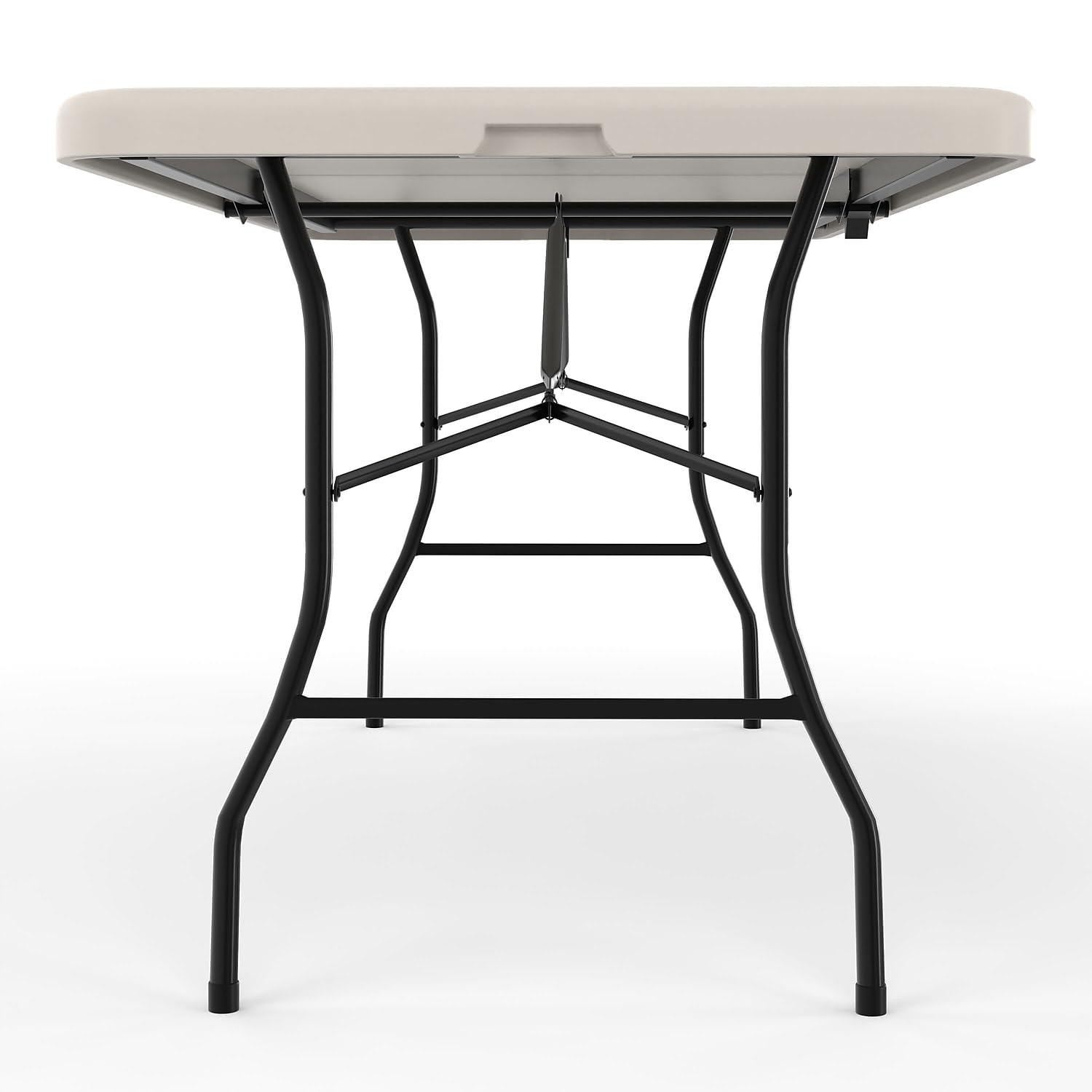 STAPLES STAPLES 470949 6-Ft Fold in Half Folding Table