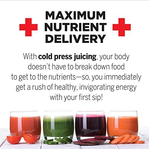 Omega Omega Juicer J8007S Slow Masticating Cold Press Vegetable and Fruit Juice Extractor and Nutrition System, Triple Stage, 200-Watts, Silver