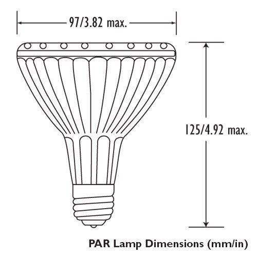 PHILIPS Philips 22329-7 - CDM35/PAR30L/M/SP - 39 Watt PAR30 Metal Halide Light Bulb, Spot Beam Spread