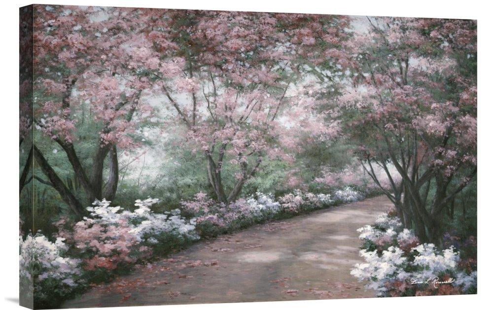 Global Gallery Global Gallery Budget Diane Romanello Azalea Walk Gallery Wrap Giclee on Canvas Print Wall Art