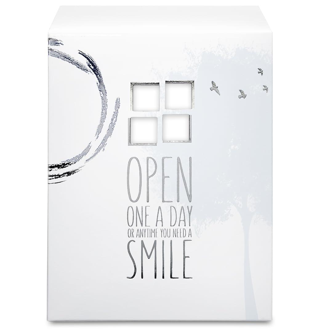 KindNotes KindNotes Glass Keepsake Gift Jar with Sympathy Messages - Refreshing Floral