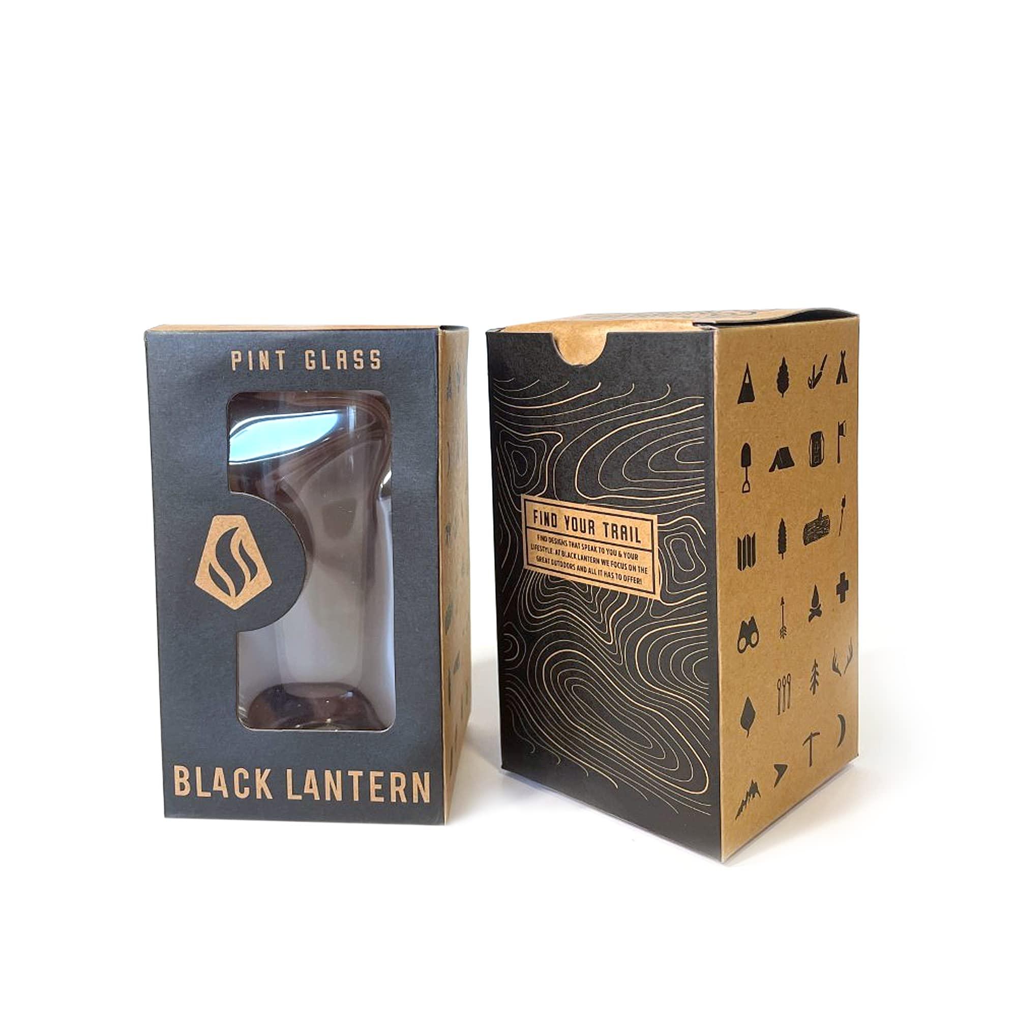 Black Lantern Black Lantern Themed Pint Glasses National Park Designs for Craft Beer Enthusiasts and Home Bars - (Set of Two 16oz. Glasses) Unique Everyday Drinking Glasses & Glassware Set of 2 (Canyonlands)