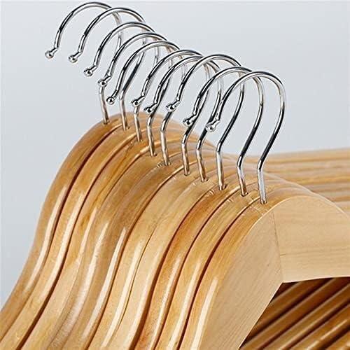 VhoMes Coat Rack,Clothes organizer Clothes Hangers/Coat Hangers Wooden Hangers 10 Pack Non-Slip Wood Hangers Coat Hangers for Closet, Heavy Duty Hangers Precisely Cut Notches Wooden Coat Hangers, Clothes Ha