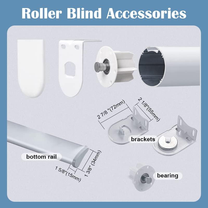 TIPIACE TIPIACE Tipiace Smart Hard-Wired Motorized Blinds Compatible with Alexa Google Home, Sunshine Perspective Fabric Window Shades for Office Home (Black A11)