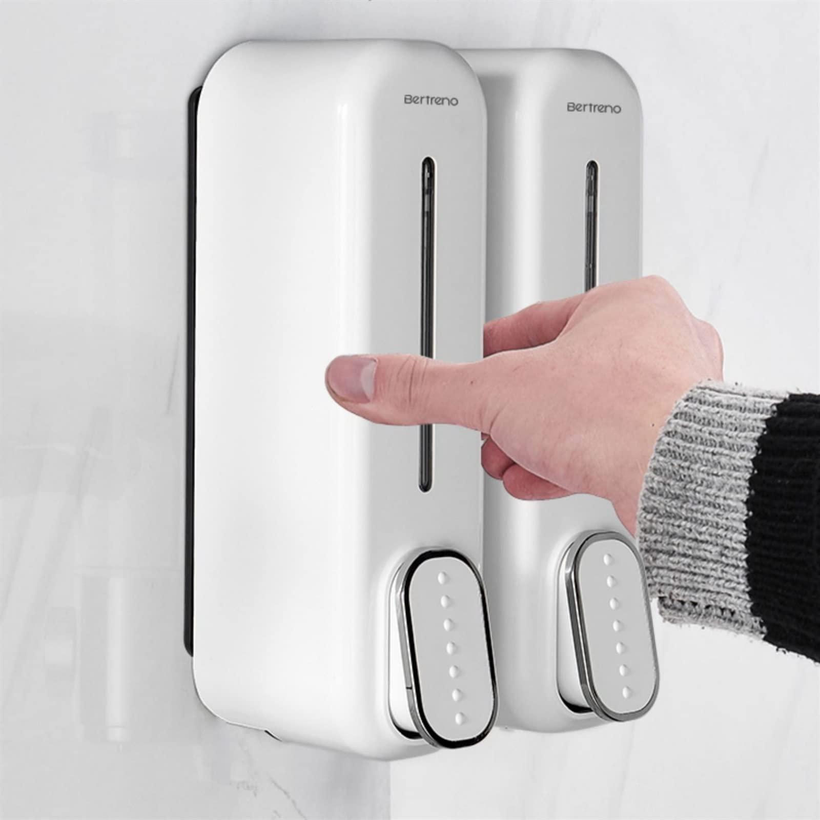 GLigeT Hand Soap Dispenser Simple White Press Soap Dispenser 700ML Large Capacity Wall Mounted Subpackage Lotion Bottle Soap Dispensor