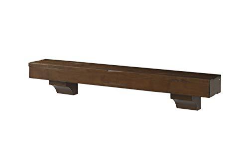 Pearl Mantels Pearl Mantels 412-60-70 Shenandoah Pine 60-Inch Fireplace Mantel Shelf, Rustic Cherry