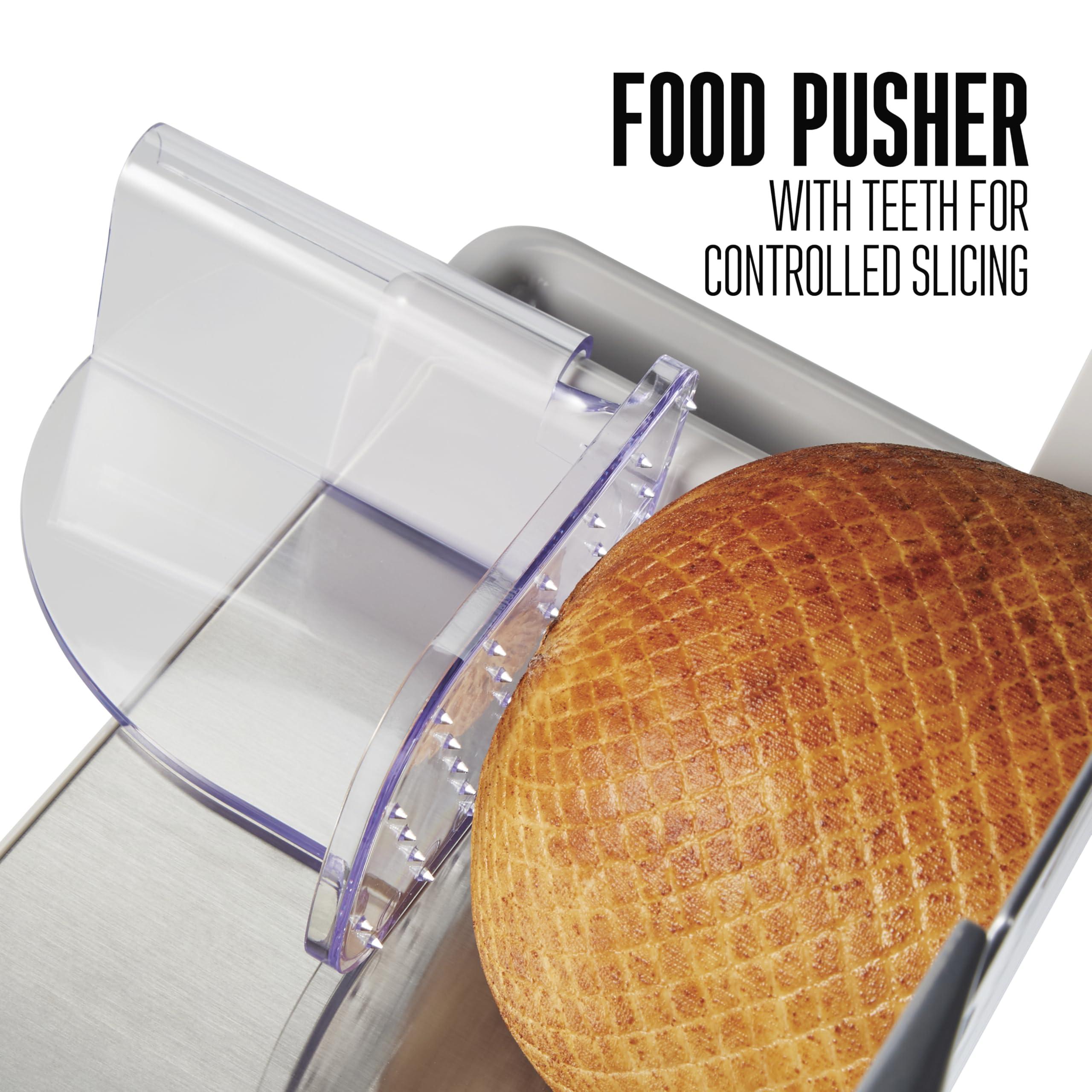 Weston Weston Electric Meat Cutting Machine, Deli & Food Slicer, Adjustable Slice Thickness, Non-Slip Suction Feet, Removable 9" Stainless Steel Blade, Easy to Clean