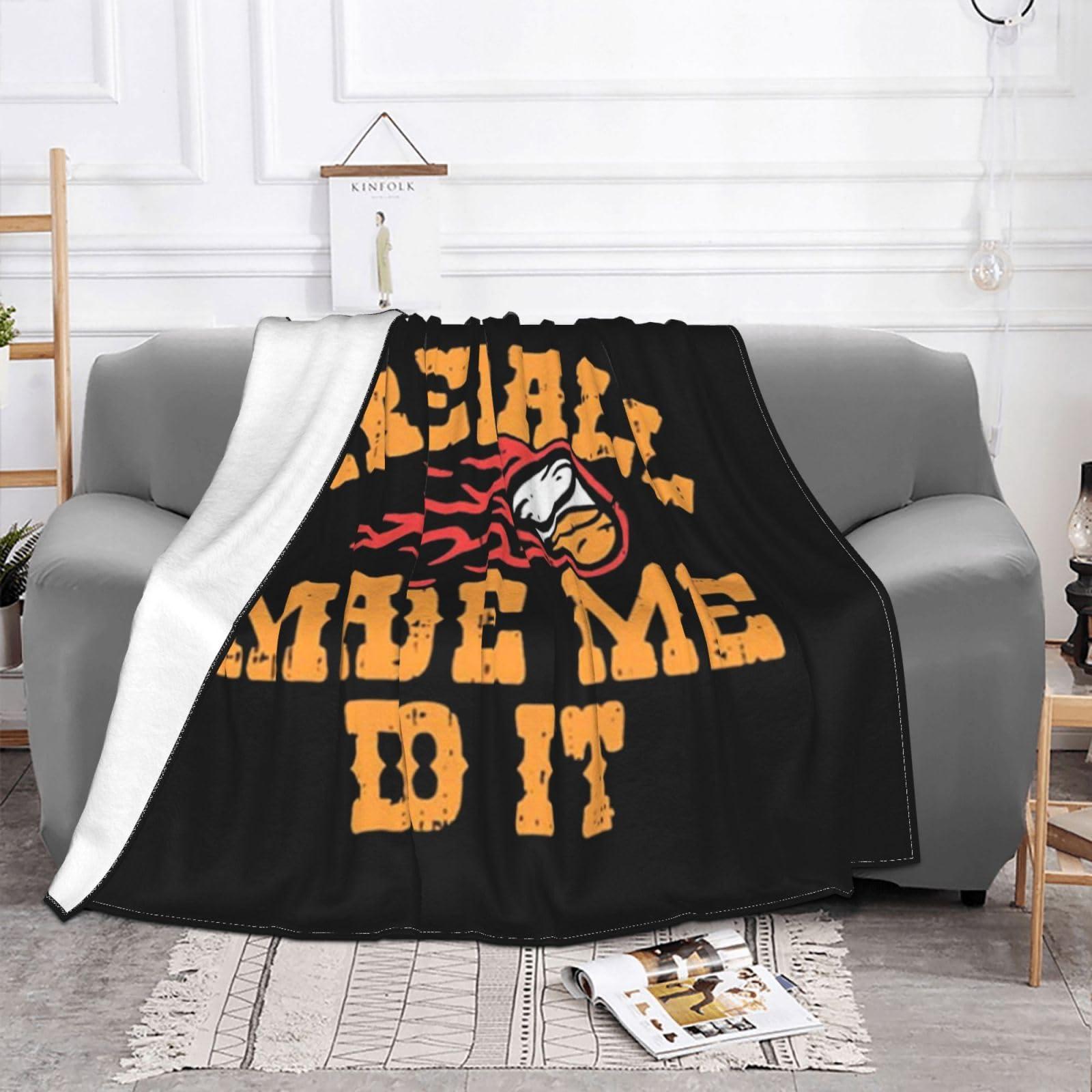 NJHGHHRT NJHGHHRT Fireball Made Me Do It Sofa Blanket Ultra-Soft Micro Fleece Blanket Suitable for Sofa Bedroom Outdoor 40\"\"x30\"\", Black