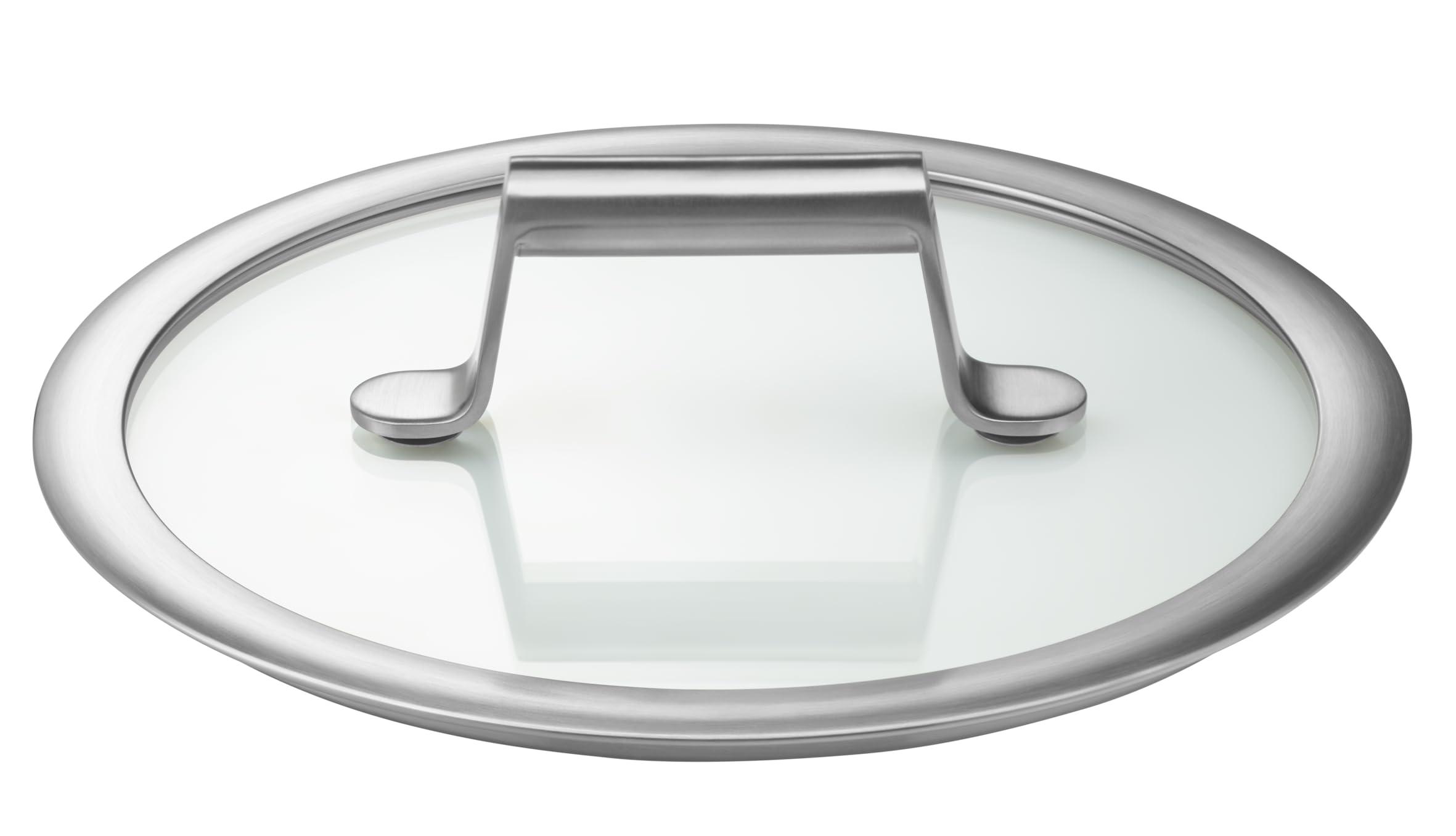 WMF WMF 732146040 Comfort Line Topfset Induktion 4-teilig Cromargan Matte Stainless Steel Pots Set with Glass Lid, Scale, Stackable, Uncoated, 18/10
