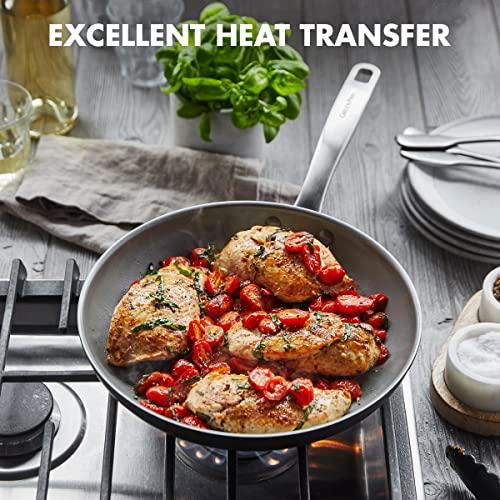 GreenPan GreenPan Chatham Hard Anodized Healthy Ceramic Nonstick, 10" Frying Pan Skillet, PFAS-Free, Dishwasher Safe, Oven Safe, Gray