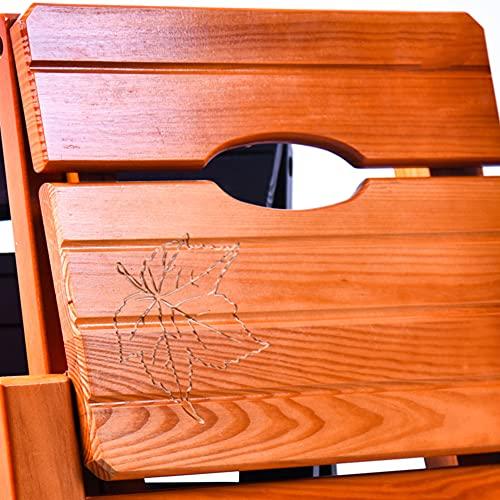 GFHQDPSC Wooden Folding Stepladder Wood Folding Step Stool for Adults & Kitchen Ladders Small Foot Stools Portable Shoe Bench/Flower Rack Durable (Wood Color1 3 Steps)