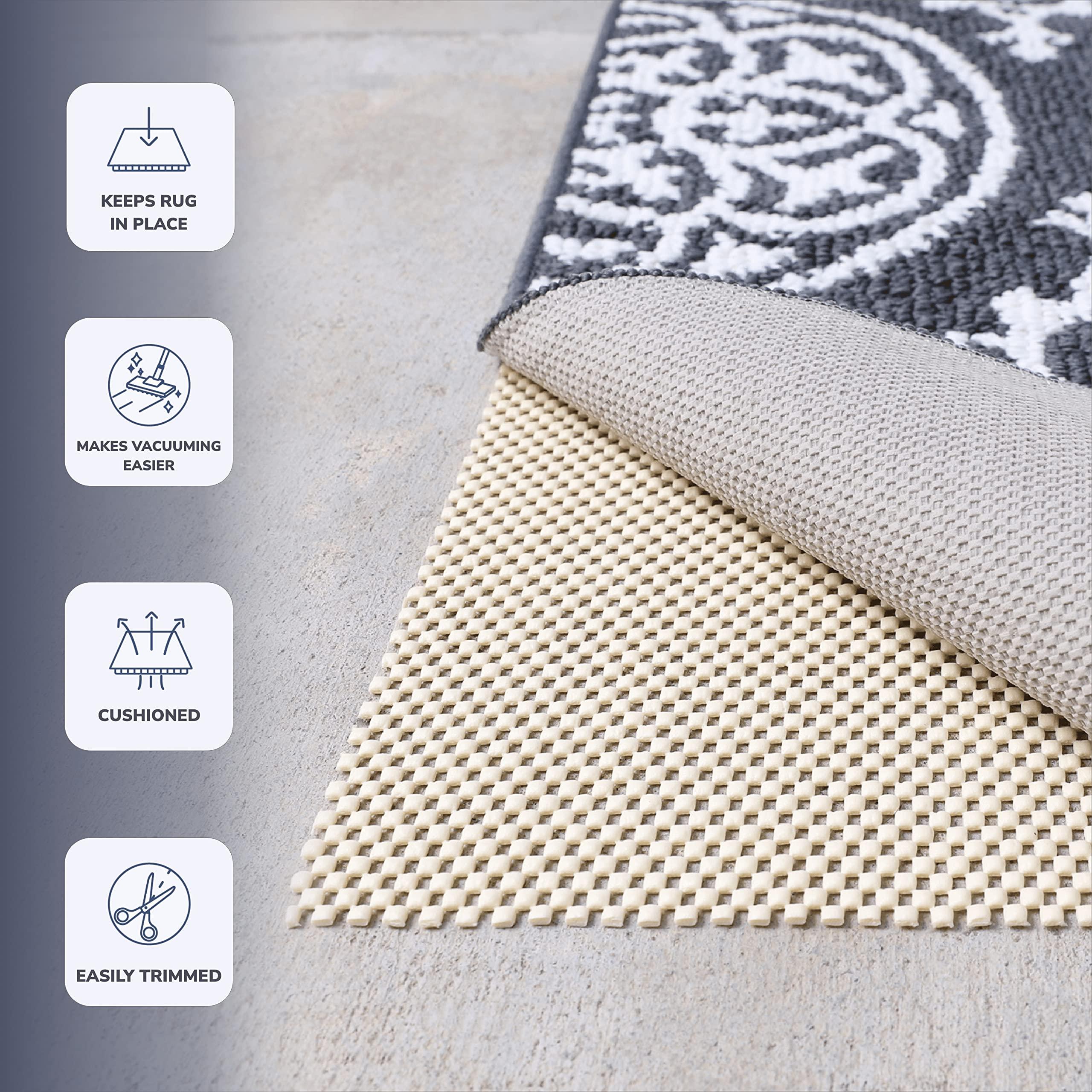 Slip-Stop Slip-Stop Super Grip Outdoor, 2 x 3 ft, Non-Slip Rug Pad for Hardwood Floors, USA-Made Outdoor Rug Pad Prevents Outdoor Rugs from Sliding