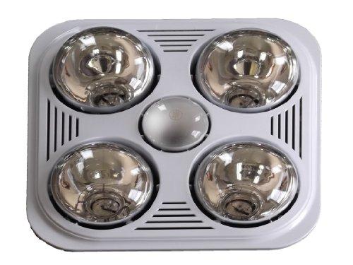 Aero Pure Aero Pure A716R W Quiet Bathroom Fan with Heat and Light, White