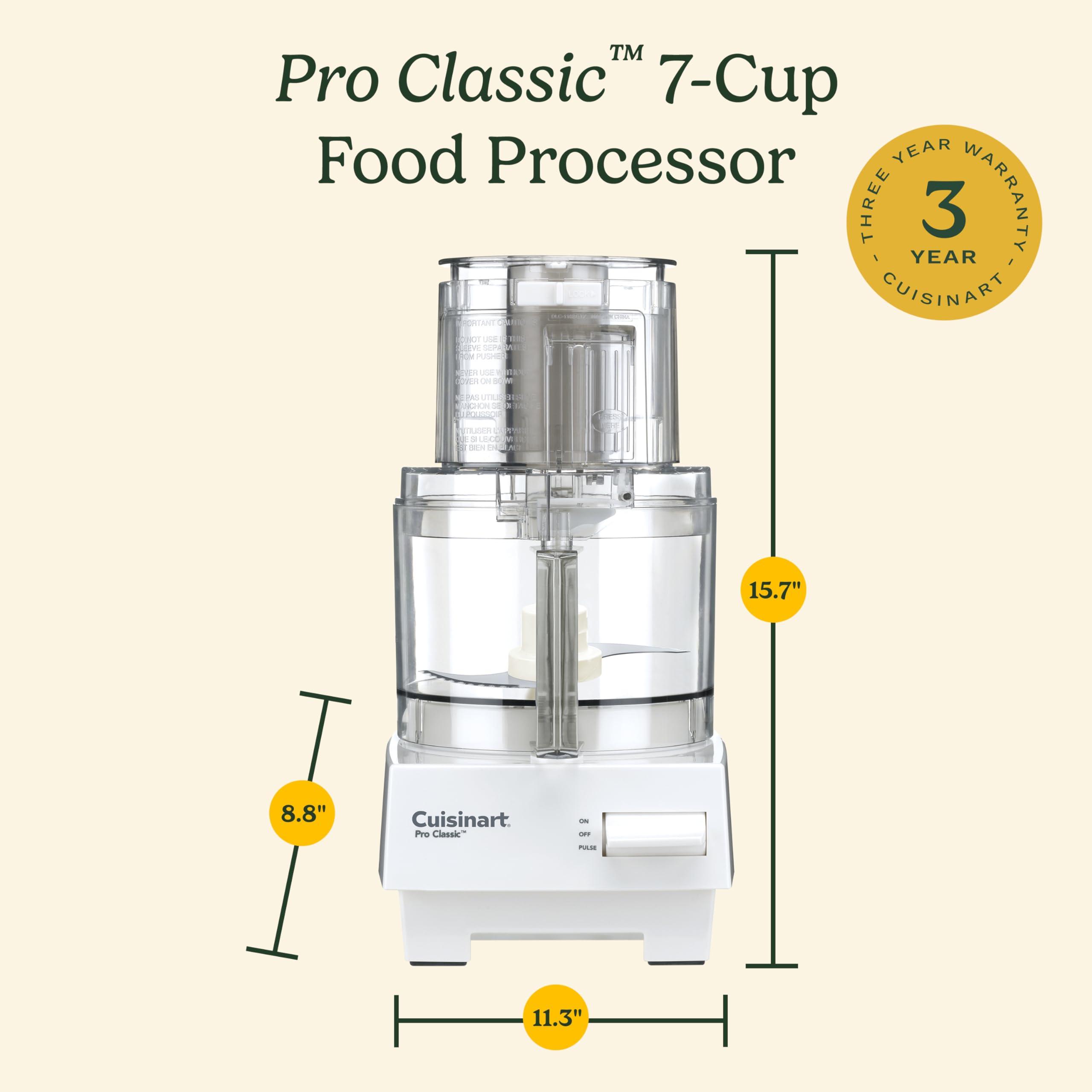 Cuisinart Cuisinart 7 Cup Food Processor, 600-Watt Motor, White, DLC-10SYP1