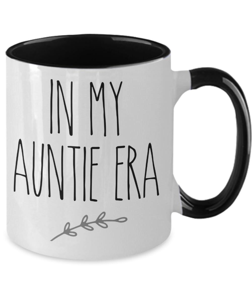 Generic Generic In My Auntie Era Mug Aunt Gifts For Aunt Mug Aunt Coffee Mug Auntie Gifts, 11oz, Black