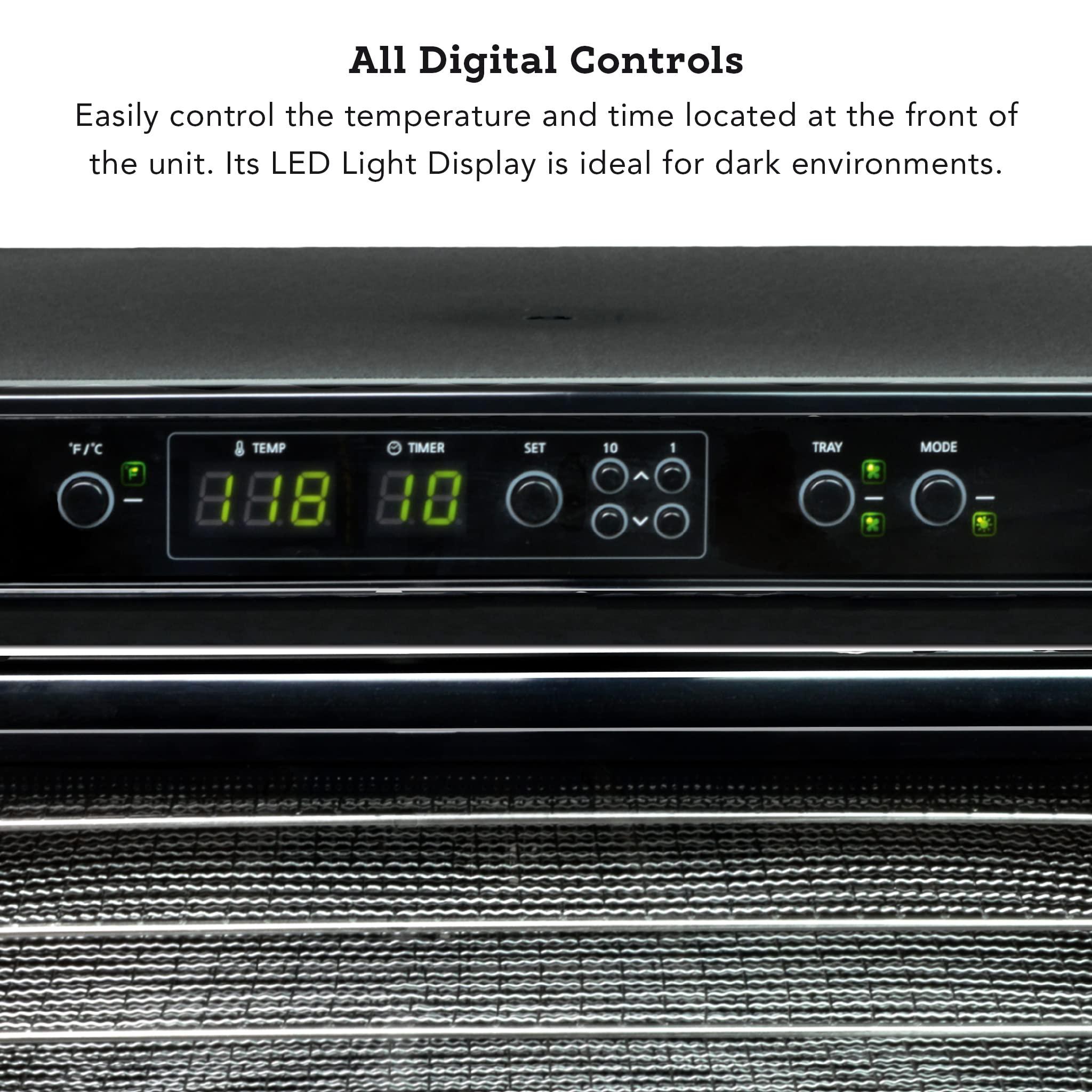 Tribest Tribest Sedona Classic SD-S9000-B Digital Food Dehydrator, Black with Stainless Steel Trays