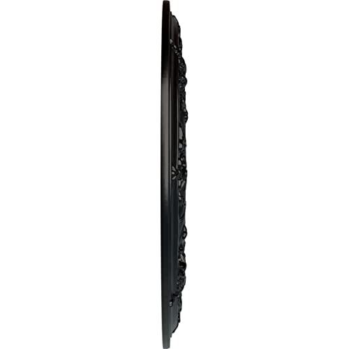 Ekena Millwork Ekena Millwork CM29DABLF Darnay Ceiling Medallion, 29 1/4\"OD x 2\"P (Fits Canopies up to 7 1/4\"), Hand-Painted Jet Black