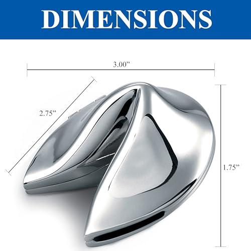 Natico Natico Originals Non-Tarnishing Silver Fortune Cookie Paperweight, Desktop Gift, Resturant Decor (60-2700)