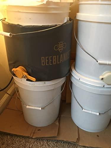 Powerblanket Powerblanket BB05GV Bee Blanket Honey Heater, 5 gal Pail Heater with Cutout for Gate Valve, Charcoal Gray