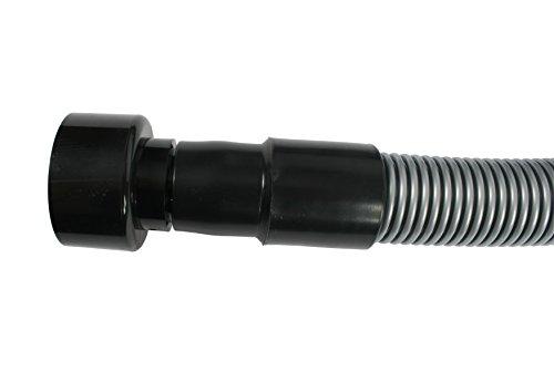 Cen-Tec Systems Cen-Tec Systems 20 Ft. Premium Shop Vacuum Extension Hose with 2 tank adapters and 1.25\" curved end, Silver