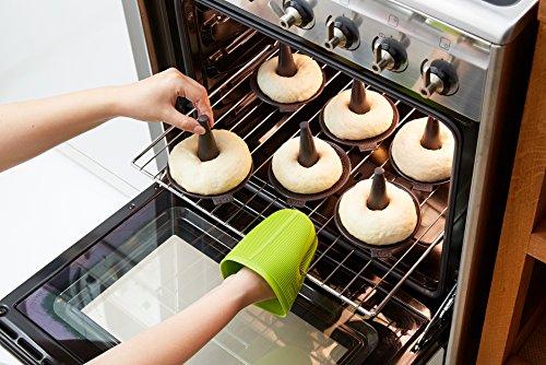Lekue Lekue Bagel Maker with 6 Individual Bagel Molds, Brown