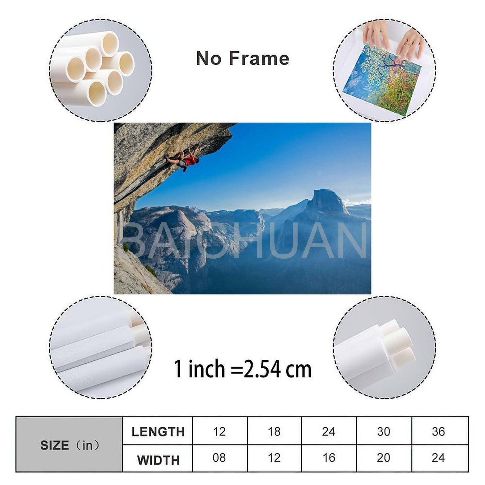 TRHBNNI TRHBNNI Alex Honnold Rock Climber Poster2 Canvas Painting Wall Art Poster for Bedroom Living Room Decor 18x12inch(45x30cm), Unframe-style