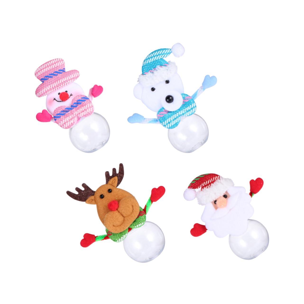 NAMOARLY NAMOARLY 4pcs Box Mini Candy Jar Christmas Lights Tins Snowman Candy Storage Christmas Storage Inflatable Christmas Tree Bag Christmas Treat Storage Canister Xmas Candy Jar Red Plastic