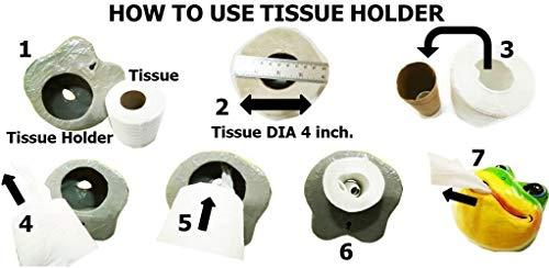 WitnyStore Toilet Paper Holder Tissue Bathroom Paper Mache Holding roll Handmade Booty Bum Butt Ass Craft Chic Home Decor Funny Joke