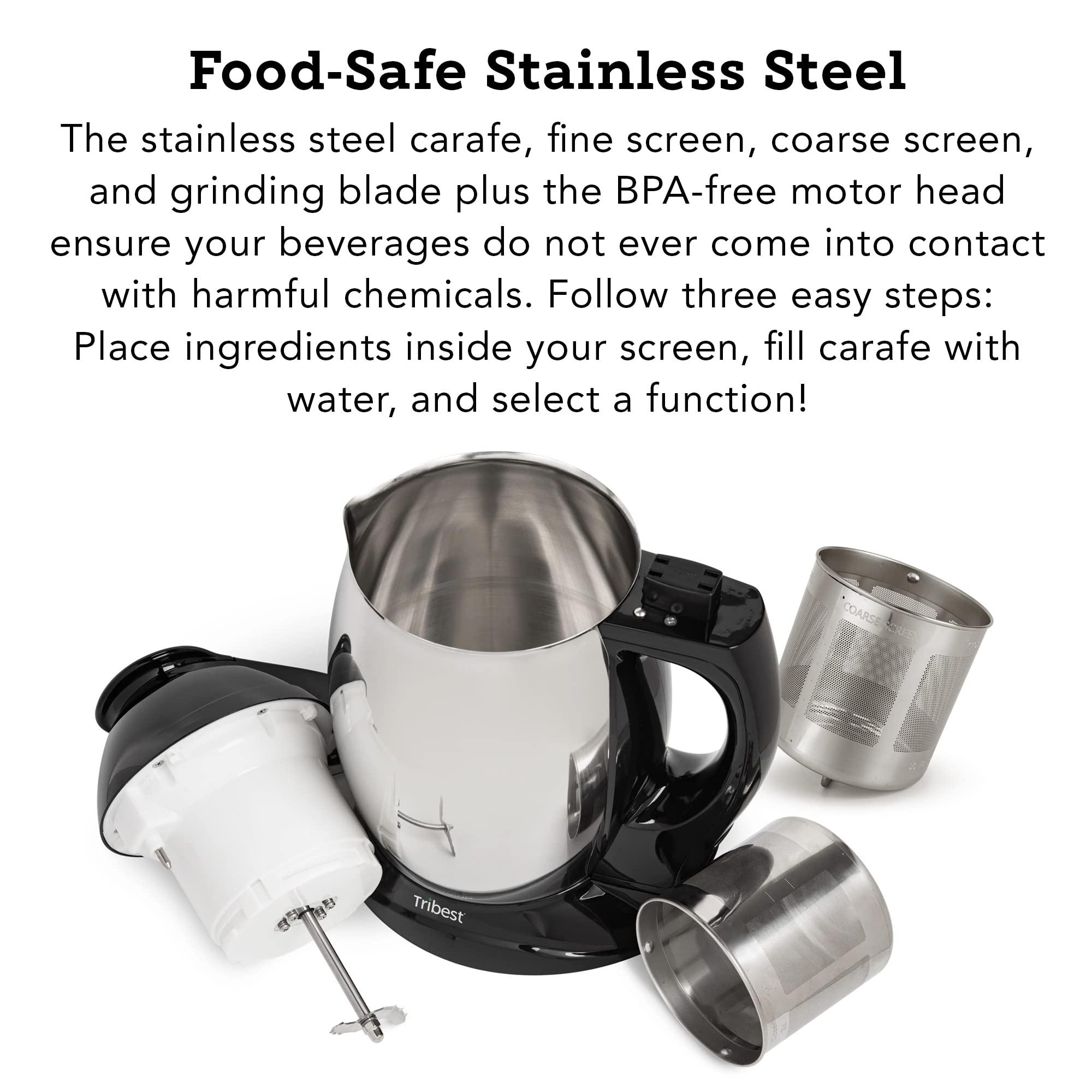 Tribest Tribest SB-130 Soyabella, Automatic Soy Milk and Nut Milk Maker Machine, Stainless Steel Large