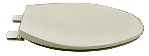 Bath Décor Bath Décor 2F1E8-01 Premium Plastic Slow Close Elongated Top Mount Adjustable Release and Clean Hinge Toilet Seat, Bone/Bone